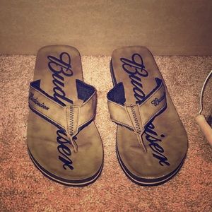 Men’s Budweiser flip flops